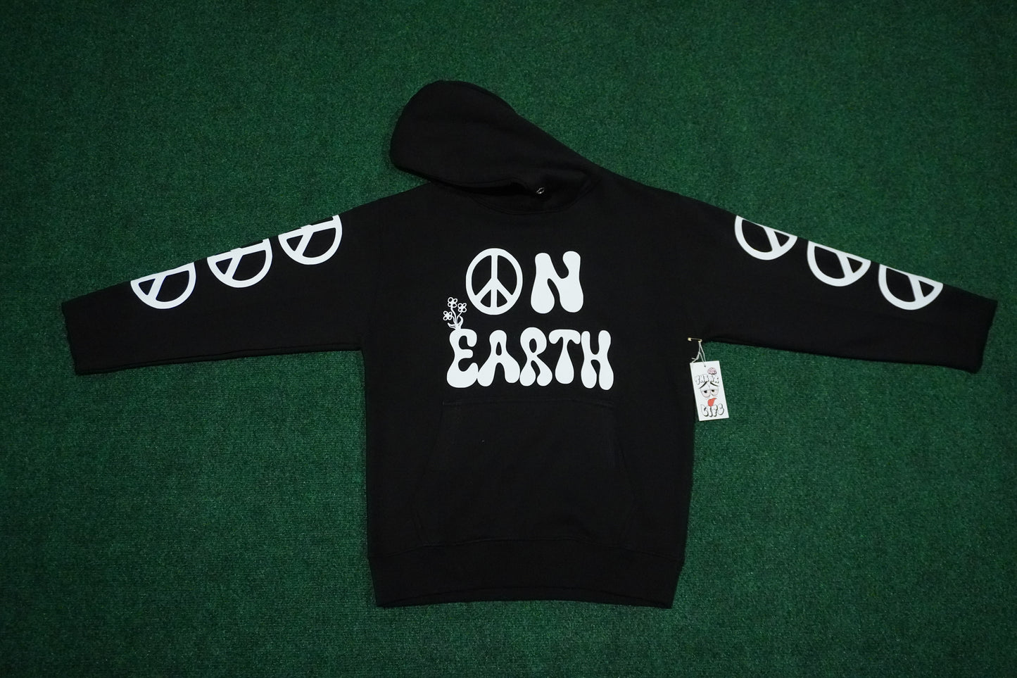 Peace Hoodie Set (Black)