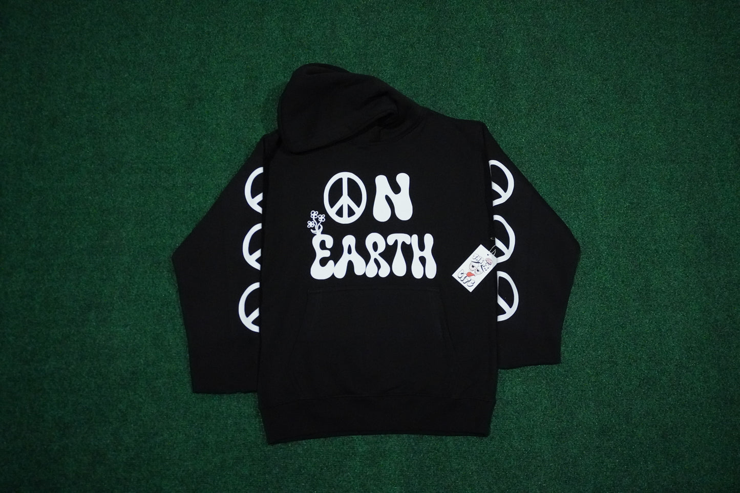 Peace Hoodie Set (Black)