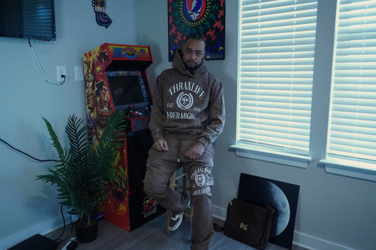 Brown Acid Washed Stacked Set