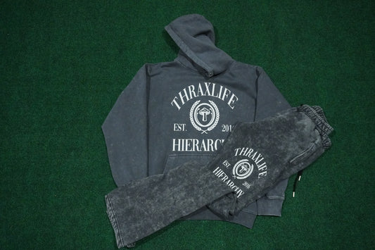 Grey Acid Washed Stacked Set