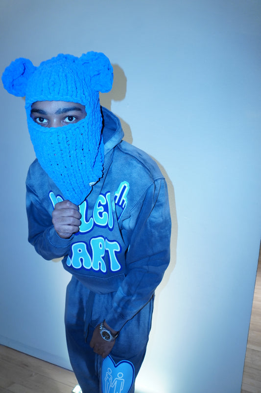 Blue Knitted Mouse Ski