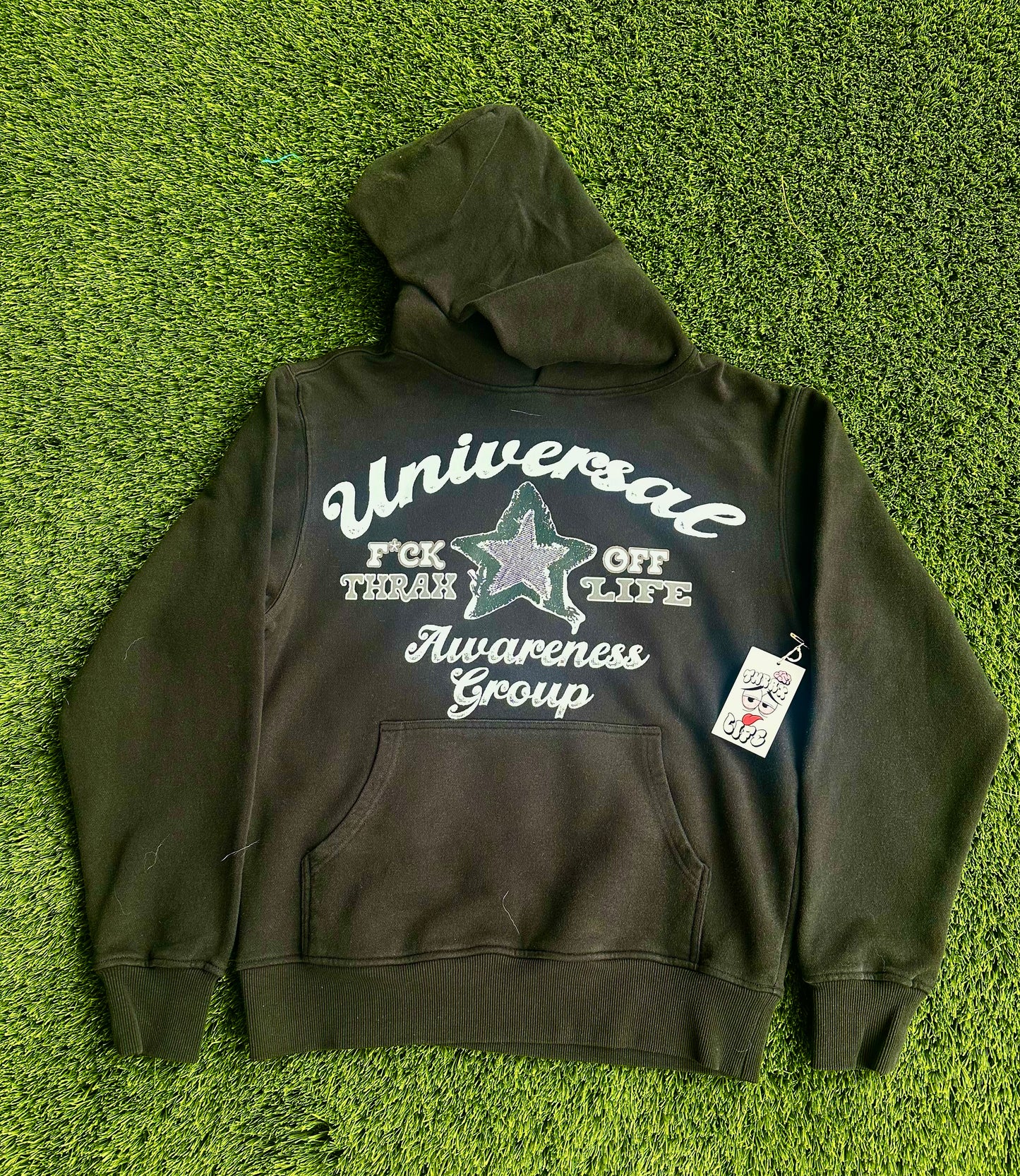 UNIVERSAL COLLEGIATE GARMET DYE HOODIE (BLACK)