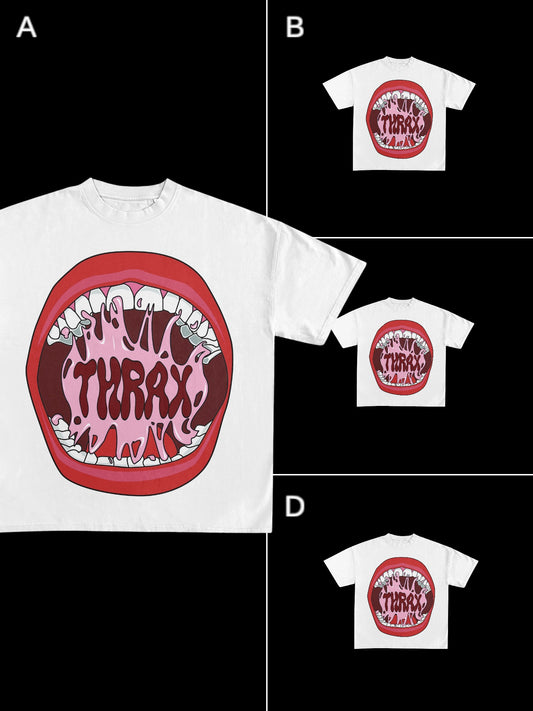 NO MANNERS GARMET DYE TEE WHITE