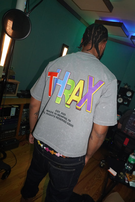 THRAX MADE IN MEMPHIS ACID WASHED TEE