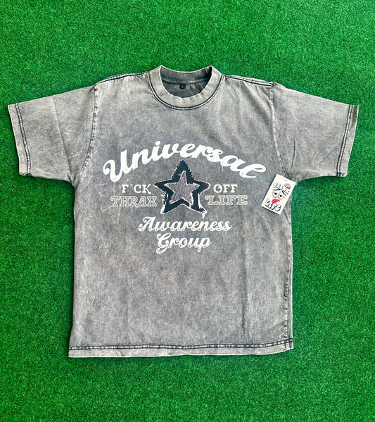 UNIVERSAL ACID WASHED TEE FADED GREY