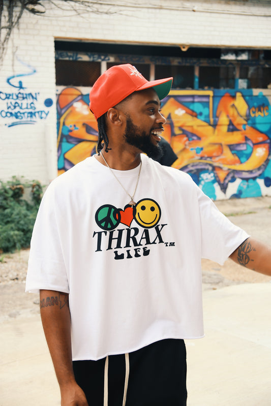 HAPPY TRIP OVERSIZED CROPPED TEE