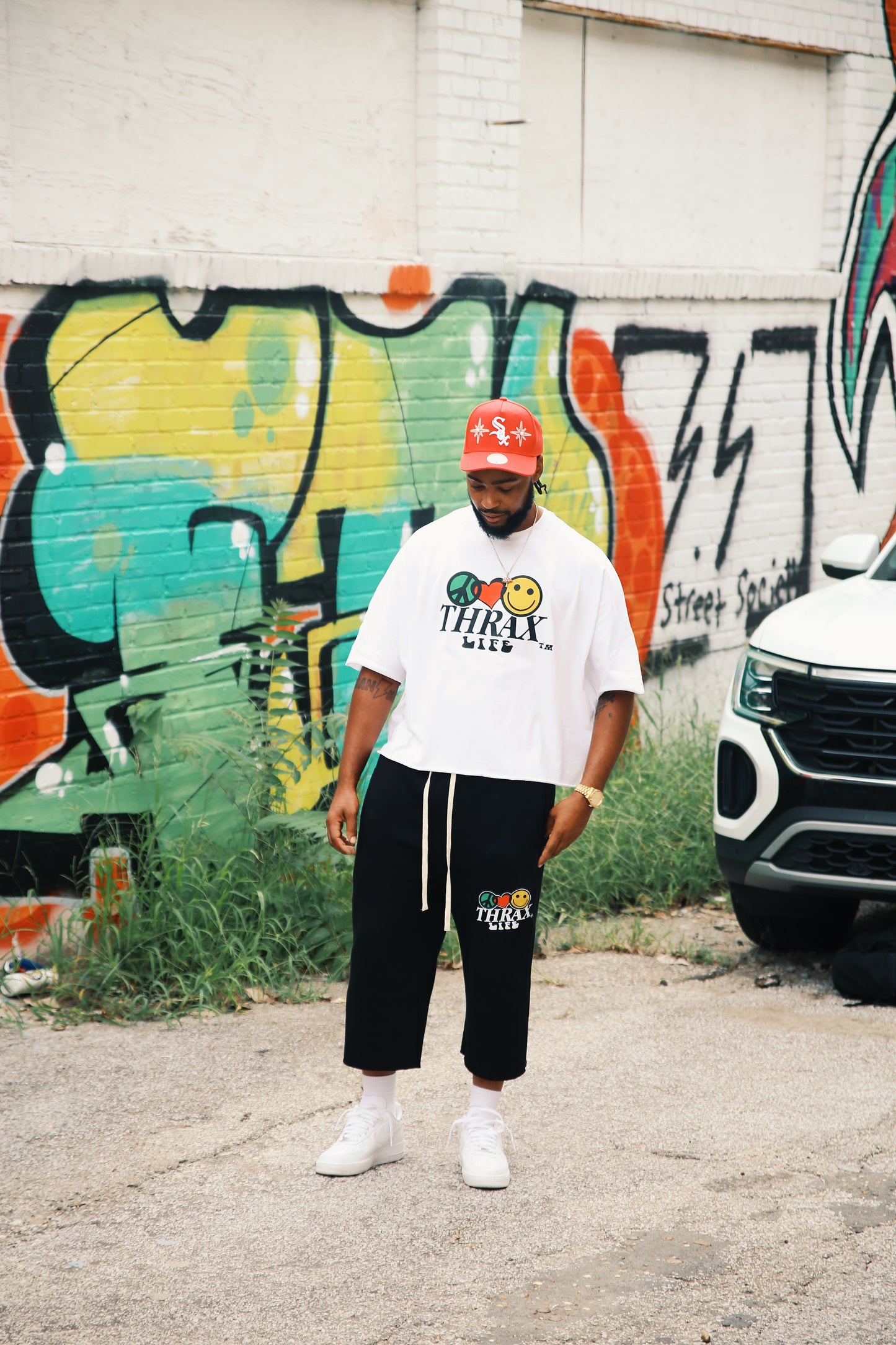 HAPPY TRIP BLACK KOREAN SHORTS